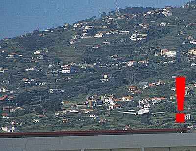 Plane approaching airport