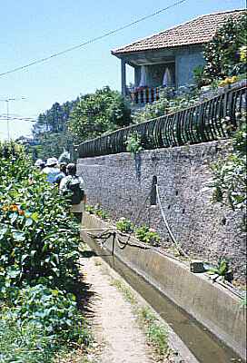 Levada through village