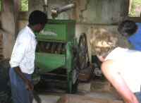 Inspecting coffee-bean preparation plant